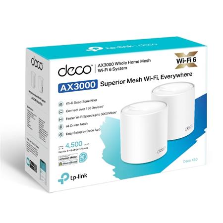 REPETIDOR  DECO X50 2u. WIFI TPLINK WIFI6